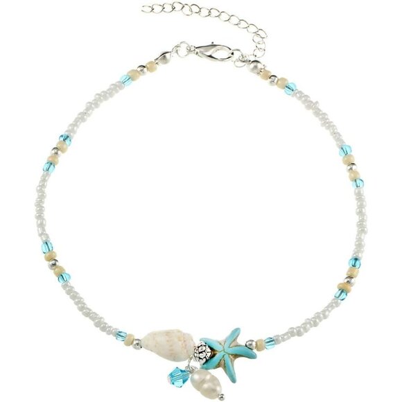 Elegant 3-Piece Handmade Anklet Set - Customizable Length for Perfect Fit - Picture 1 of 7